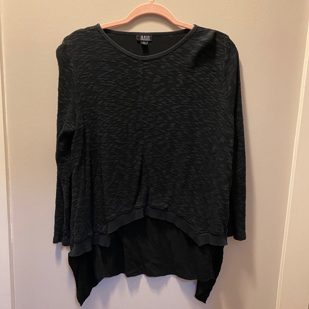 Black flowy shirt